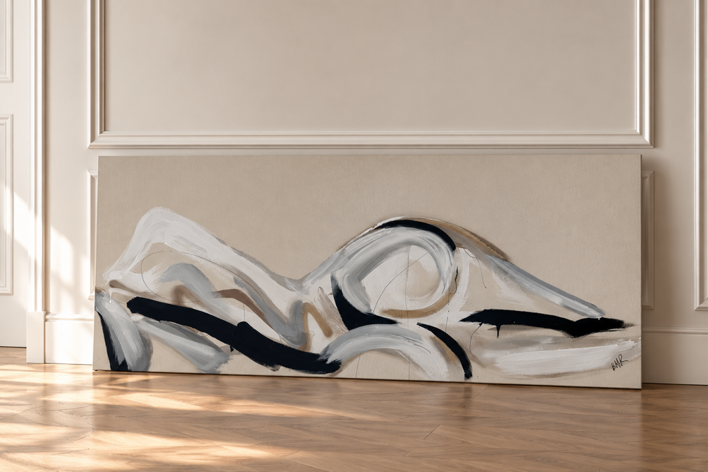 Neutral contemporary abstract large figurative painting of a lafy lying down.
Bespoke artwork
Commissioned artwork
Custom Artwork
Custom painting for home
Hand painted wall art
Large original paintings for living room
Large statement artwork
Bespoke abstract art
Bespoke art for interiors
Original paintings for living room
Original art for interiors
Custom artwork for interior designers
Luxury wall art for interiors
Artwork for interior Designers
