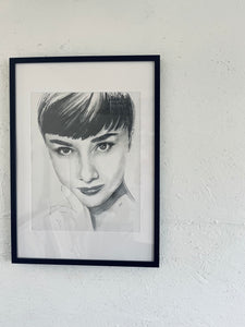 'Audrey' - Framed