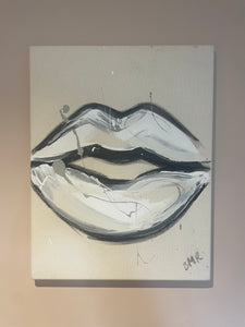 'Monochrome Lips' - unframed