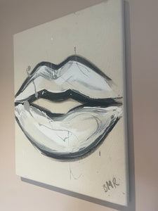 'Monochrome Lips' - unframed