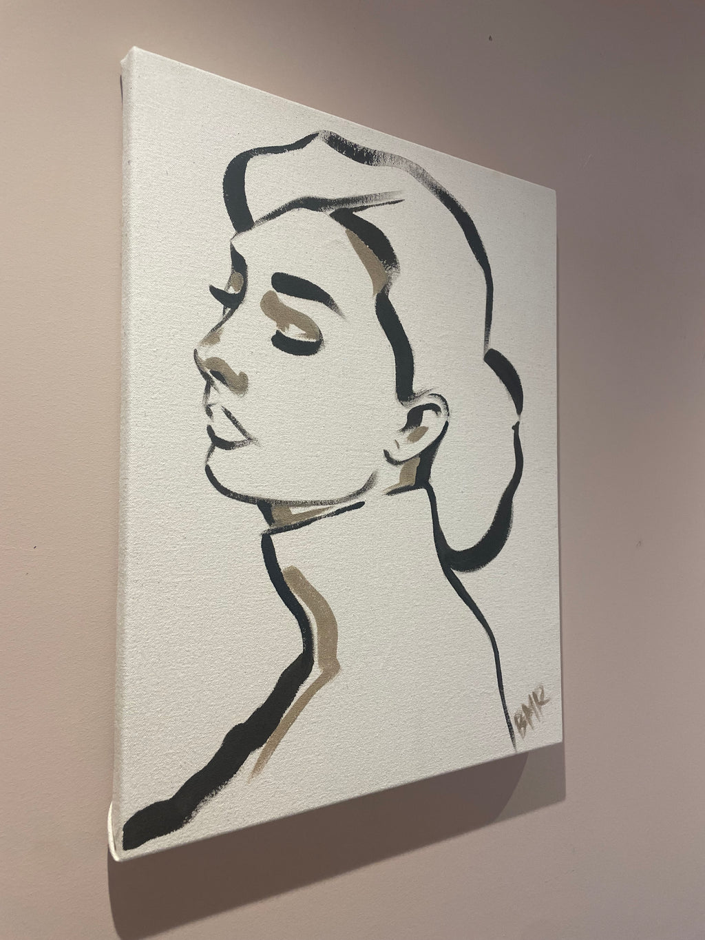 ‘Audrey's silhouette’ - Painting
