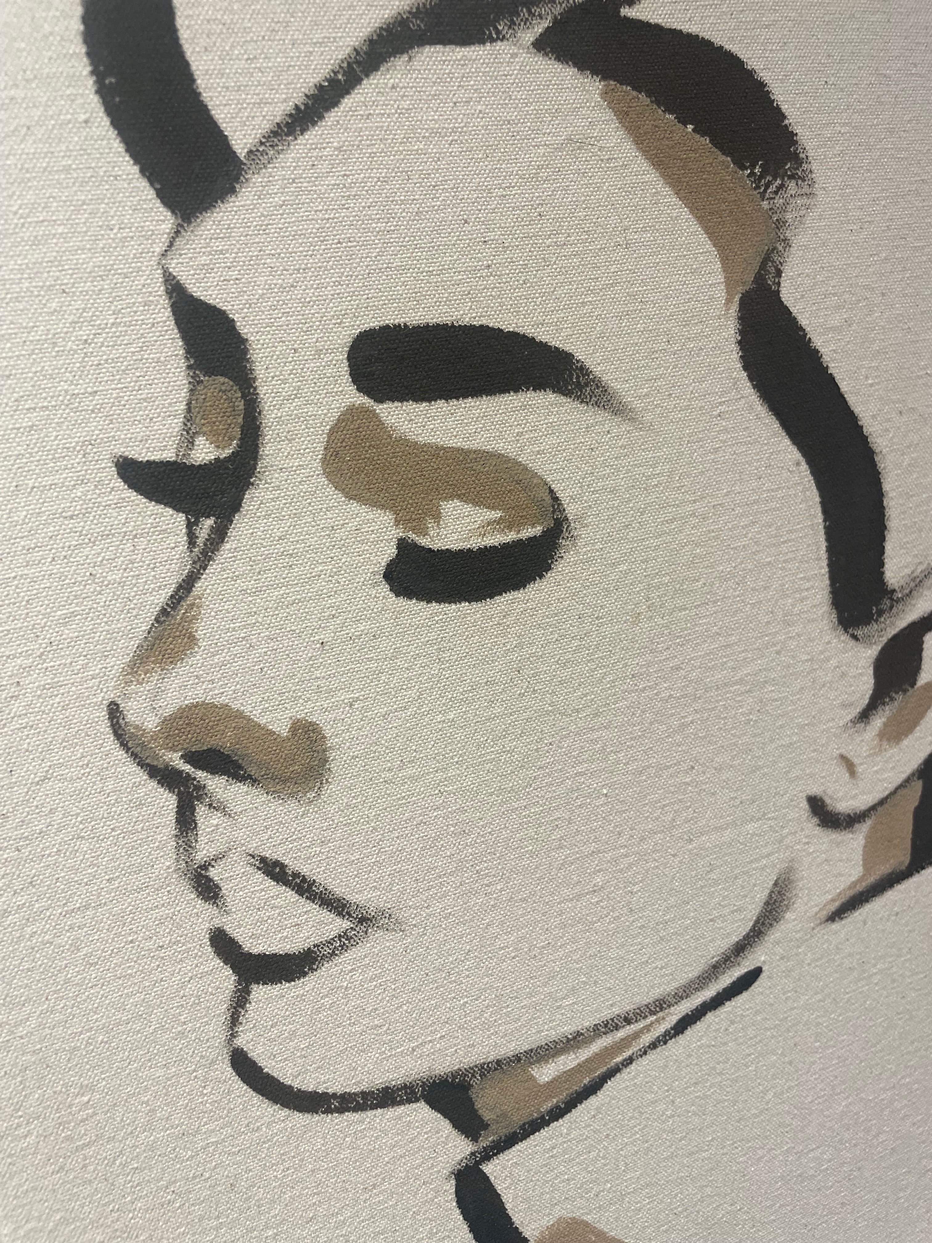 ‘Audrey's silhouette’ - Painting