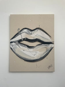 'Monochrome Lips' - unframed