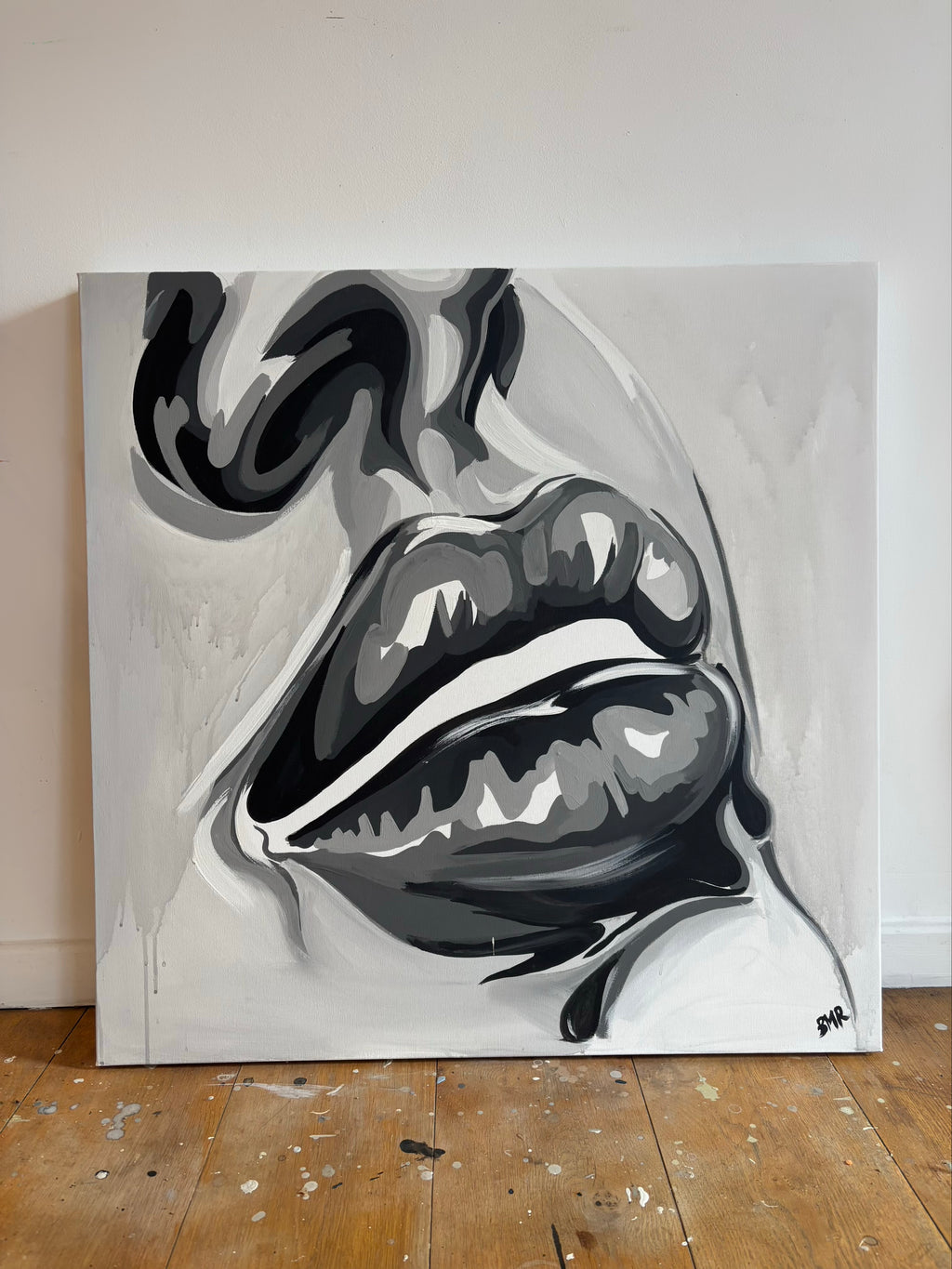 Abstract black and white painting of lips on a light gray background
Contemporary modern monochrome black and white lip paintingNeutral contemporary abstract large figurative painting.
Bespoke artwork
Commissioned artwork
Custom Artwork
Custom painting for home
Hand painted wall art
Large original paintings for living room
Large statement artwork
Bespoke abstract art
Bespoke art for interiors
Original paintings for living room
Original art for interiors
Custom artwork for interior designers
Luxury wall art 