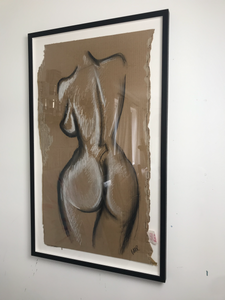 'Charcoal Silhouette'  - Framed