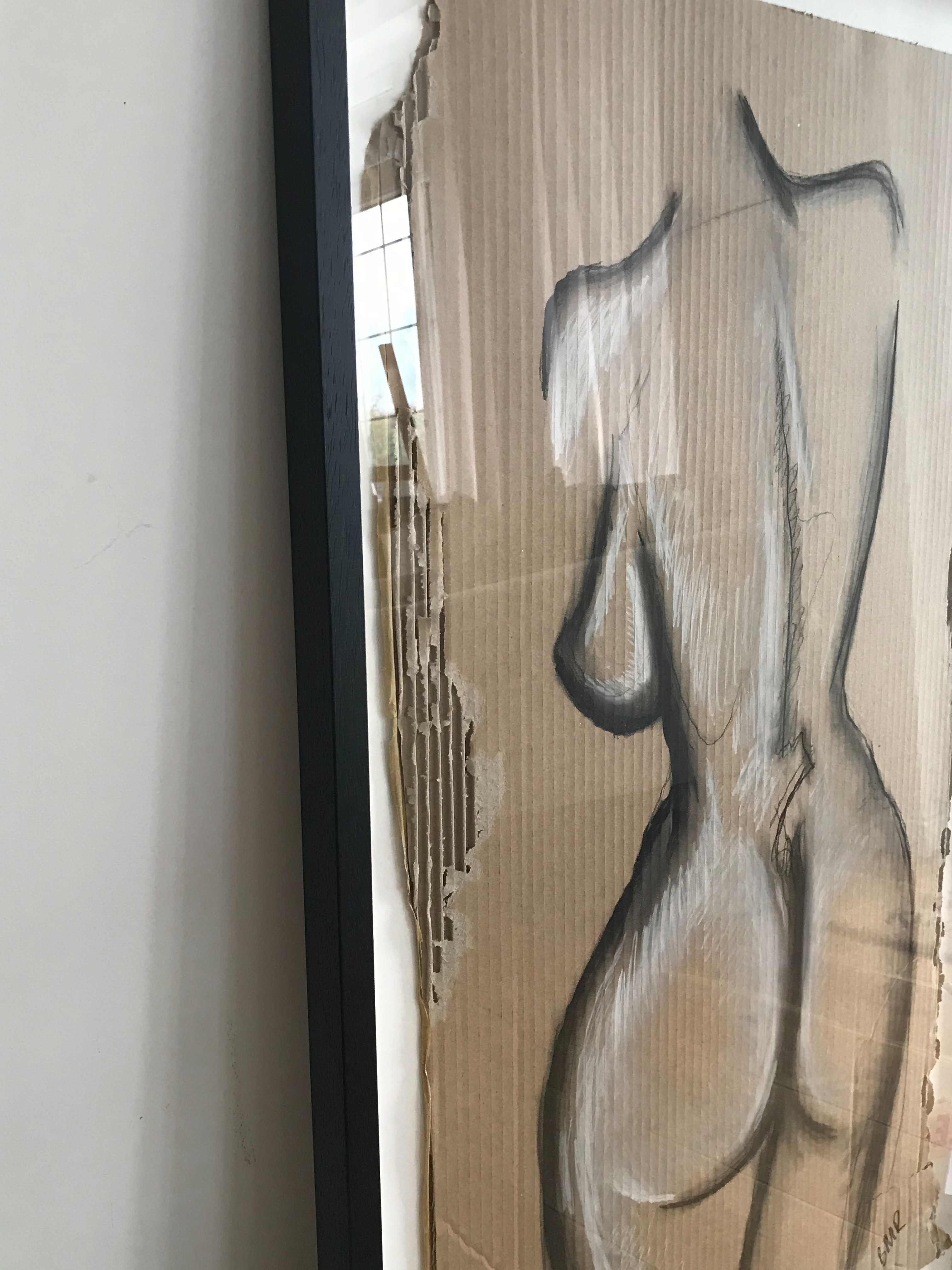 'Charcoal Silhouette'  - Framed